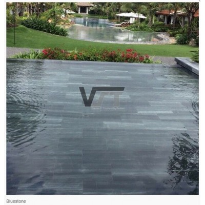 Blue Stone Sandblasted finish, Blue Limestone from Vietnam, Bluestone swimming Pool Tiles