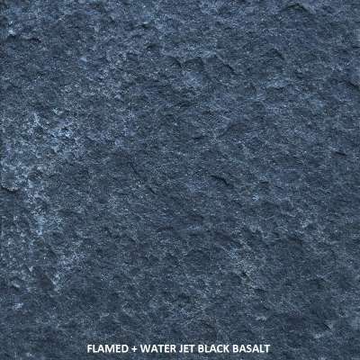 VST Product Floor Tiles, Black Basalt Flamed Floor Tiles, Vietnam Black Basalt Flamed Tile